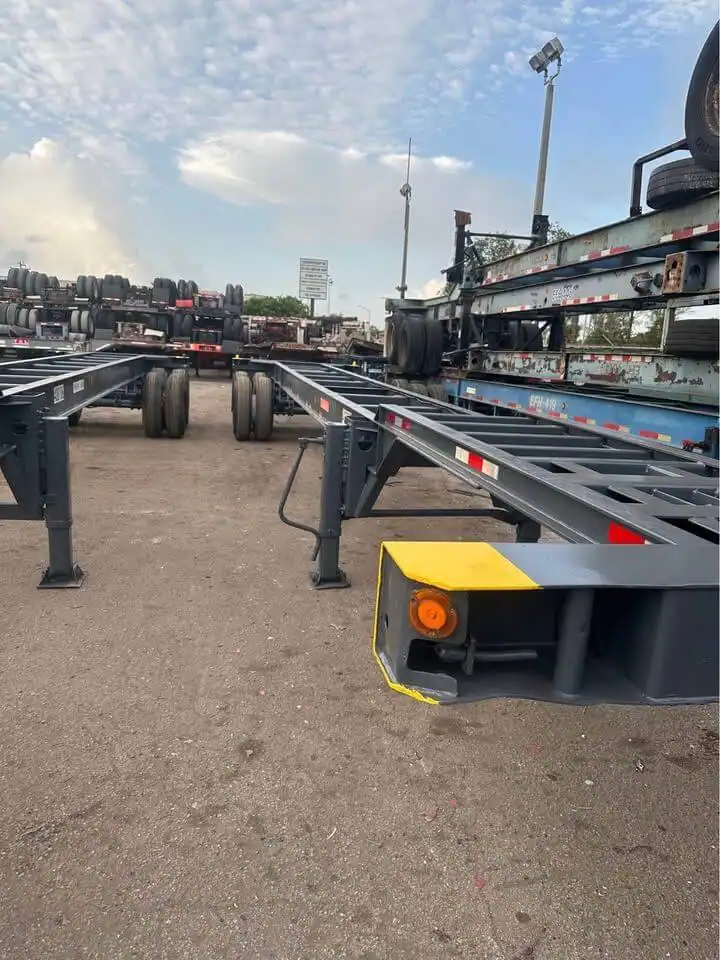 Container chassis in Miami yard