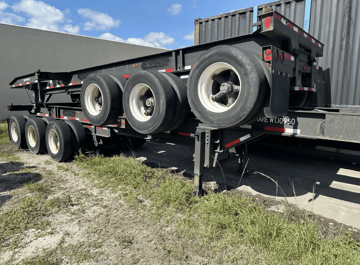 20 foot tri-axle container chassis